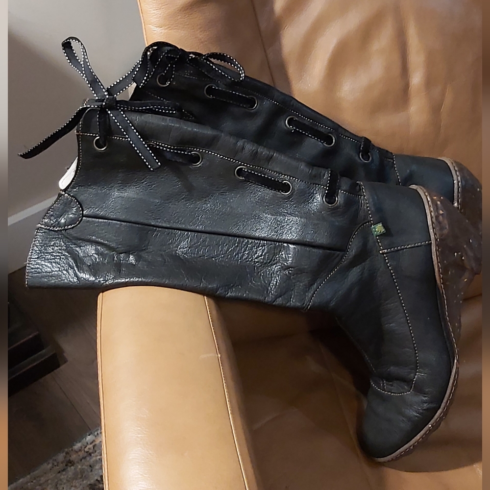 El Naturalista tall wedge boots - Picture 3 of 7